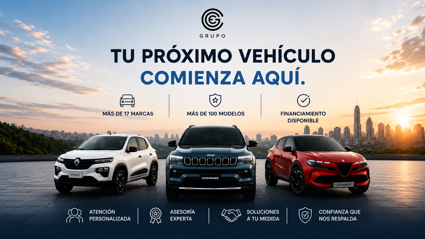 Tu próximo vehículo comienza aquí — Grupo CGE